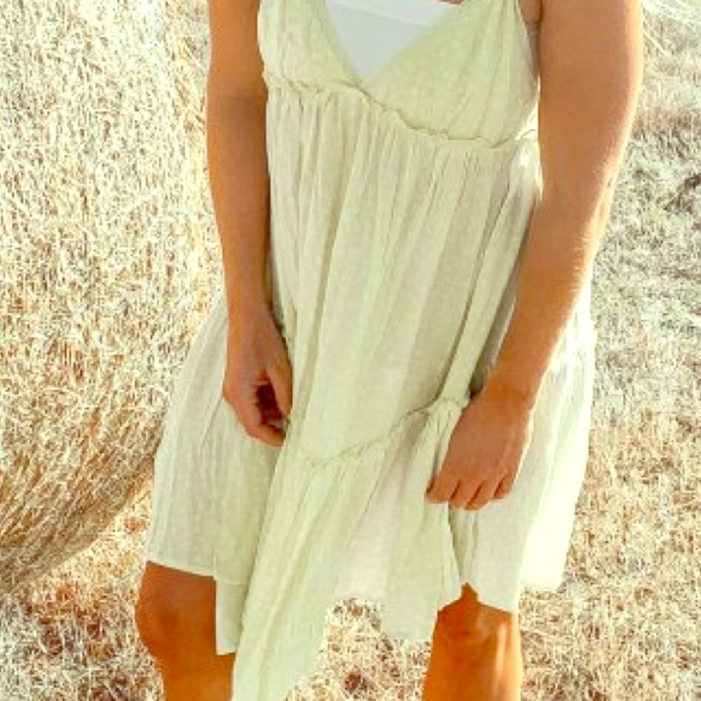 Neon Floral Tiered Swing Dress